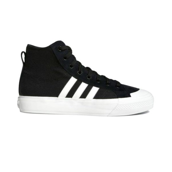 Adidas Nizza Hi AVD Shoes - Black and White - Picture 1 of 8